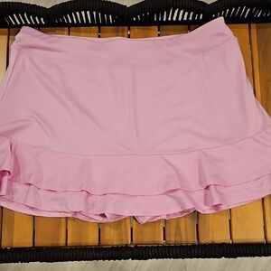 Grand Slam Pink Skater Mini Skirt